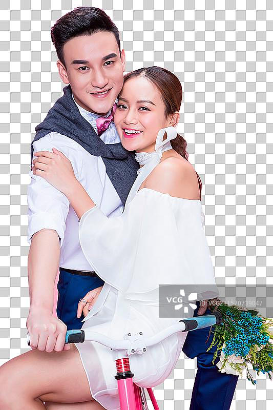 幸福甜蜜的情侣图片素材