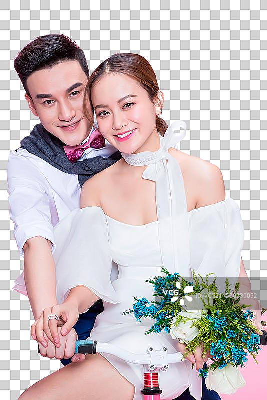 幸福甜蜜的情侣图片素材