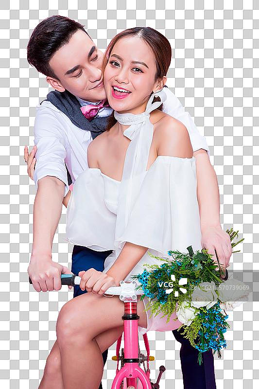 幸福甜蜜的情侣图片素材