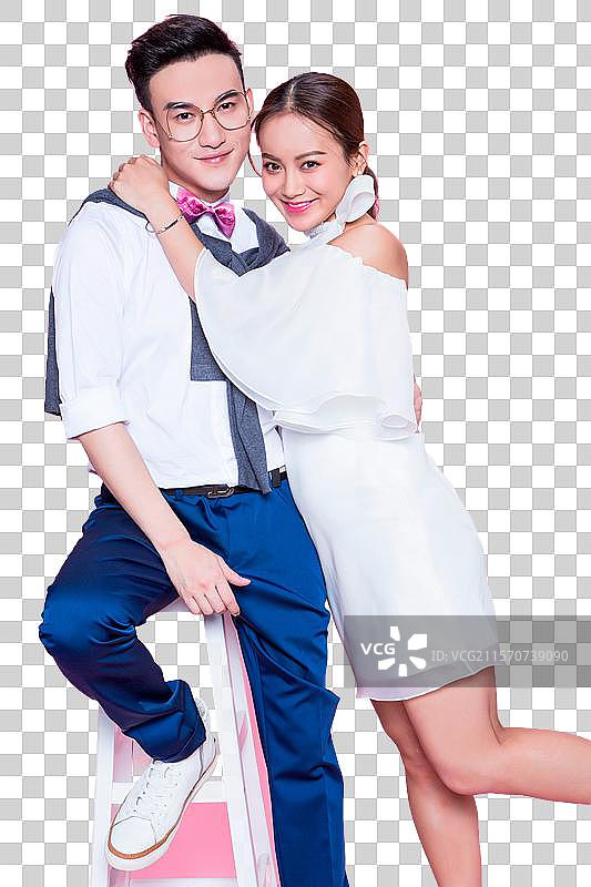 幸福甜蜜的情侣图片素材