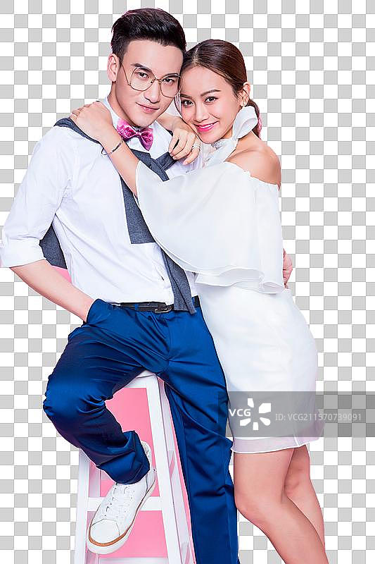 幸福甜蜜的情侣图片素材