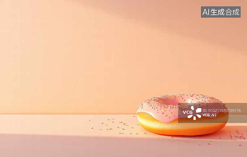 【AI数字艺术】甜甜圈的温暖时光图片素材