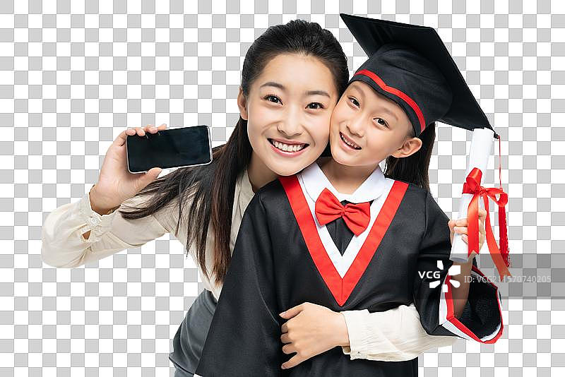 年轻女老师和女孩图片素材