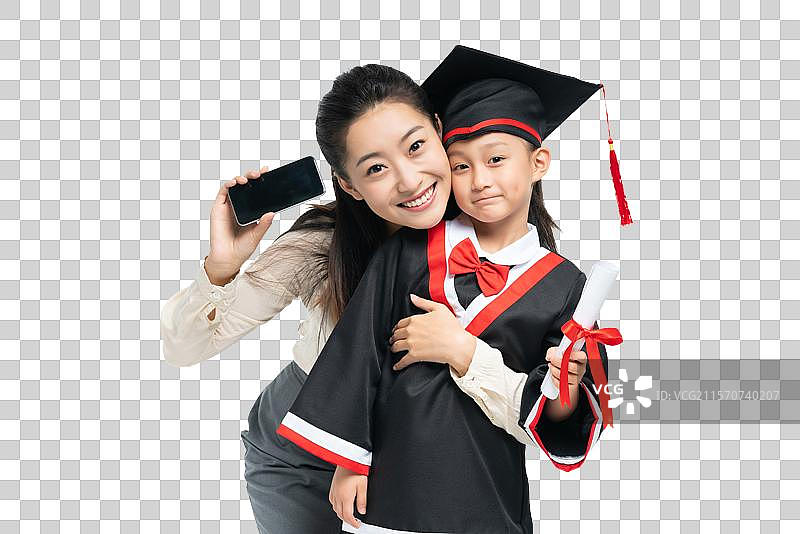 年轻女老师和女孩图片素材