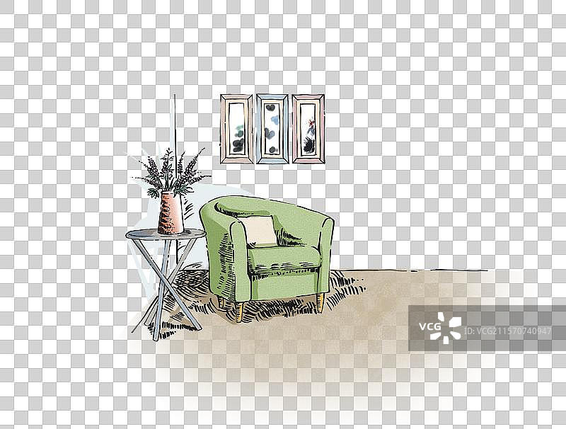 房间的一角图片素材