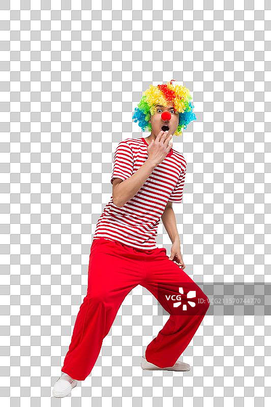 棚拍快乐滑稽的小丑图片素材