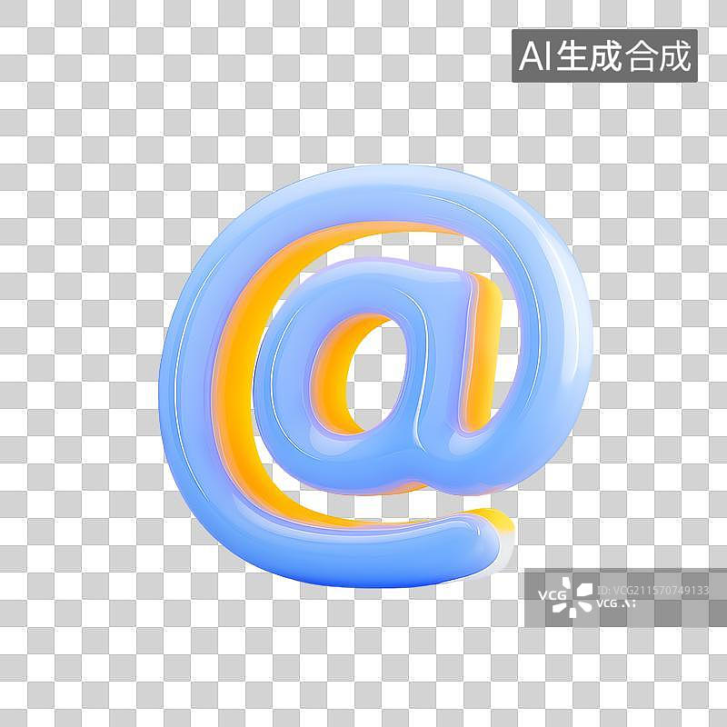 【AI数字艺术】@符号图片素材