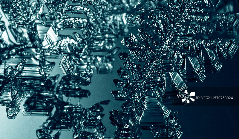 康科迪亚的冰晶细节。康科迪亚南极研究站，东南极圆顶C高原。图片素材