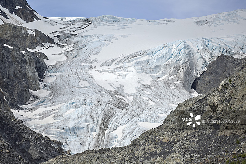 冰川出口，基奈峡湾国家公园，阿拉斯加，美国图片素材