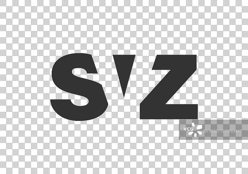 SVZ标志设计，字母S、V、Z，粗体字型图片素材