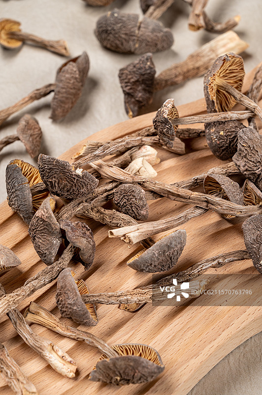干货黑鸡枞菌食材图片素材