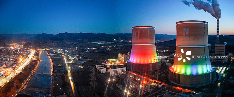 左权县 滨河北路 西河头村 城市 晋中市图片素材