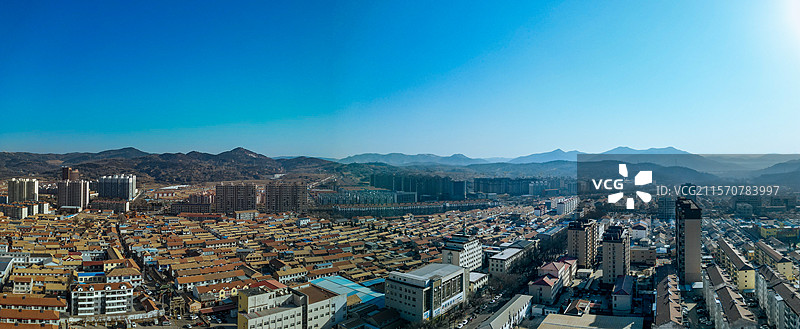 和顺县 义兴镇 迎宾路 城市 晋中市 航拍图片素材