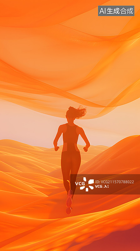 【AI数字艺术】健康生活健身体育锻炼背景图片素材