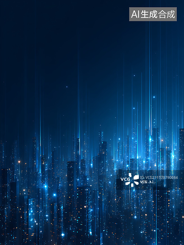 【AI数字艺术】智慧城市互联网5G科技概念图片素材