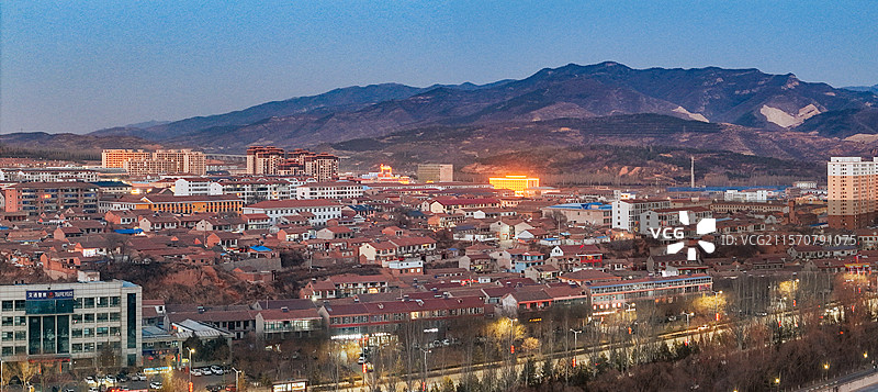 左权县 滨河北路 西河头村 城市 晋中市图片素材