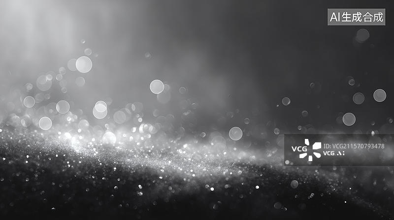 【AI数字艺术】优雅银色闪光背景设计图片素材