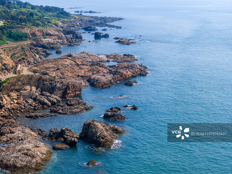 黄岛山涧溪谷风光图片素材
