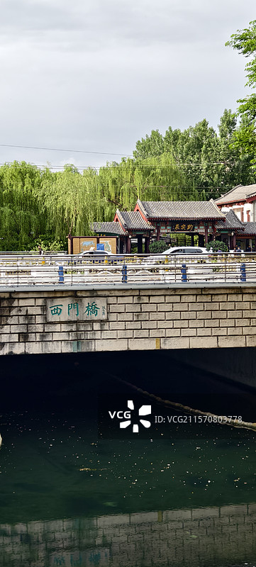 济南五龙潭泉群，西门桥图片素材