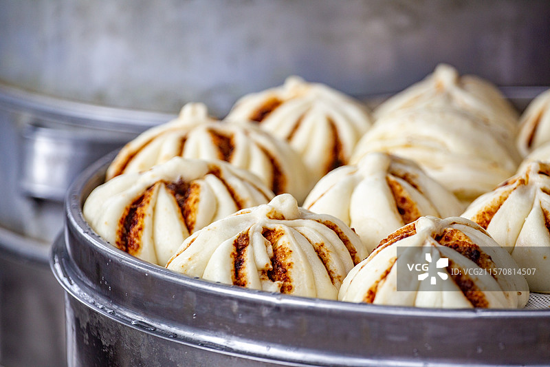 四川省绵阳市蒸笼，中餐，餐具，小吃，包子，馒头，饼子图片素材