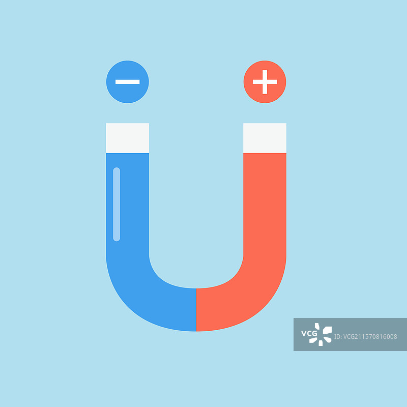 磁铁扁平风格图标图片素材