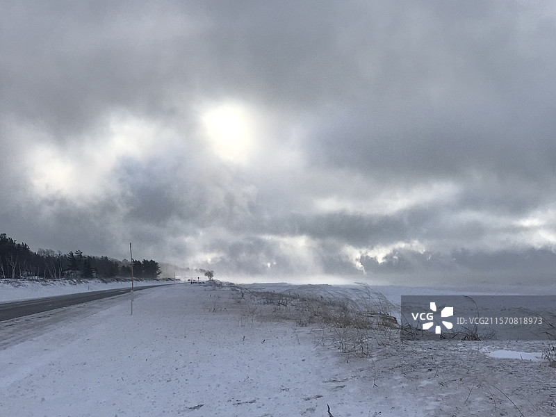 冬季美国的户外 风光 雪图片素材