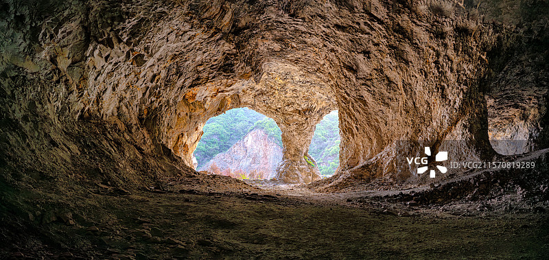 西安栗峪矿洞图片素材