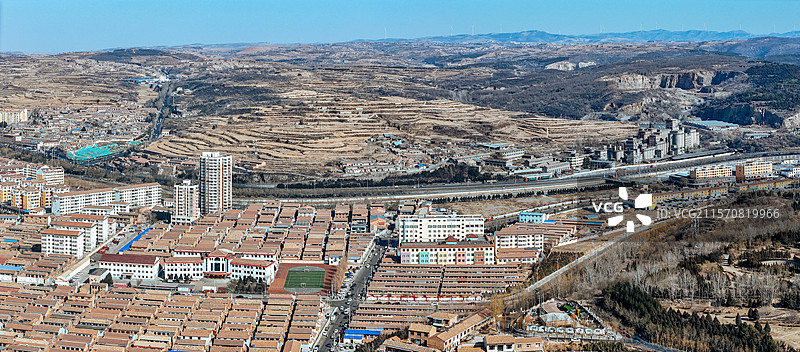 昔阳县 松溪大道 钟村村 颐民公园 城市 晋中图片素材