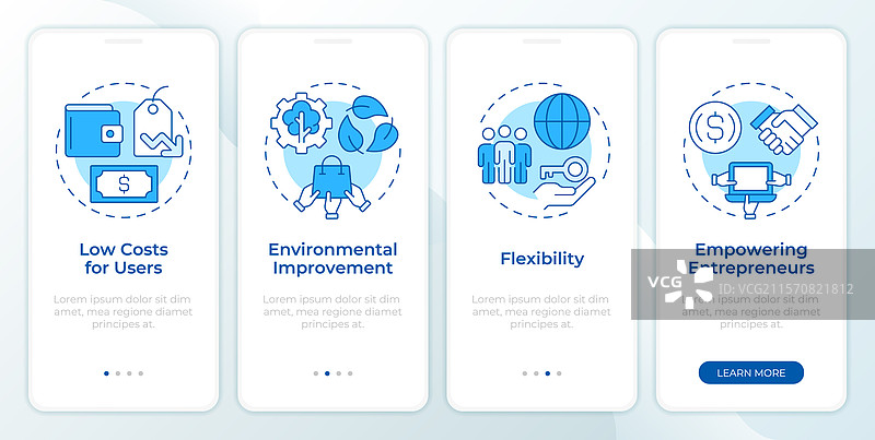 共享经济的好处 蓝色入职培训图片素材