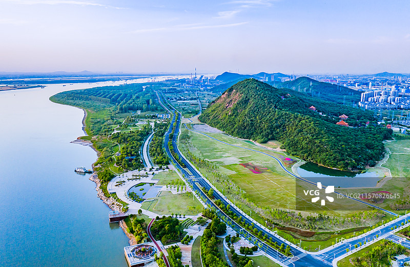 马鞍山采石矶风光图片素材