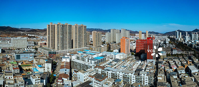 汝阳县 杜康大道 城东村 汝河 城市 航拍图片素材