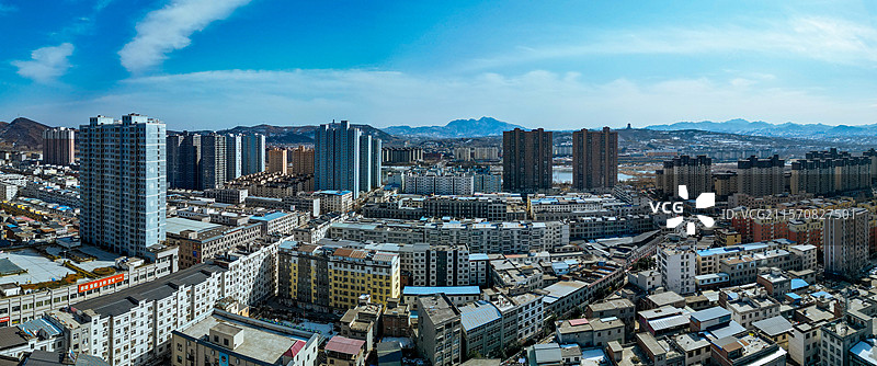 汝阳县 杜康大道 城东村 汝河 城市 航拍图片素材