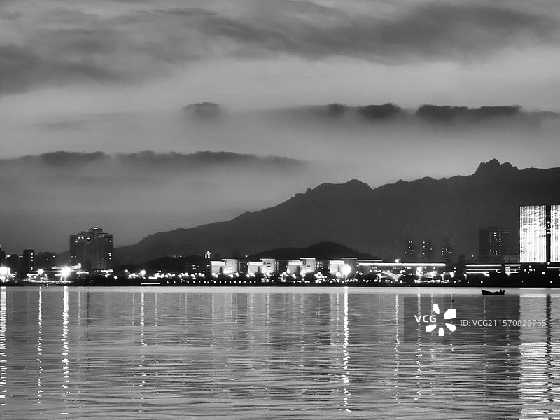 水墨唐岛湾图片素材