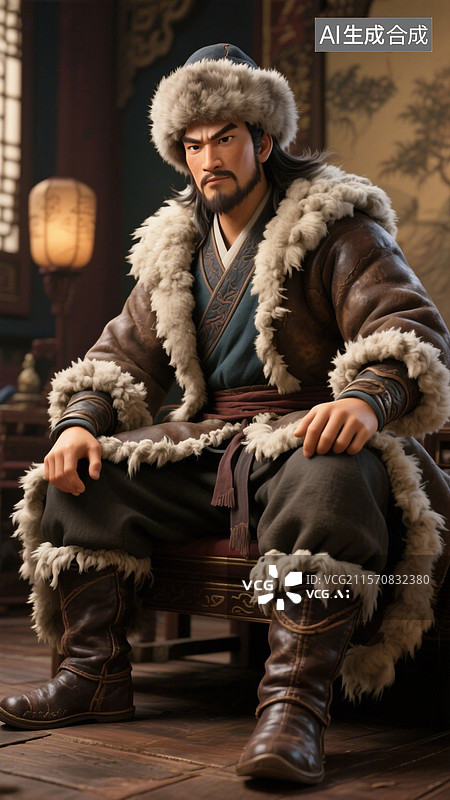 【AI数字艺术】郭靖图片素材