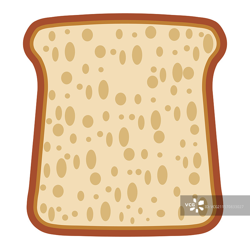 卡通风格的烤面包片图片素材