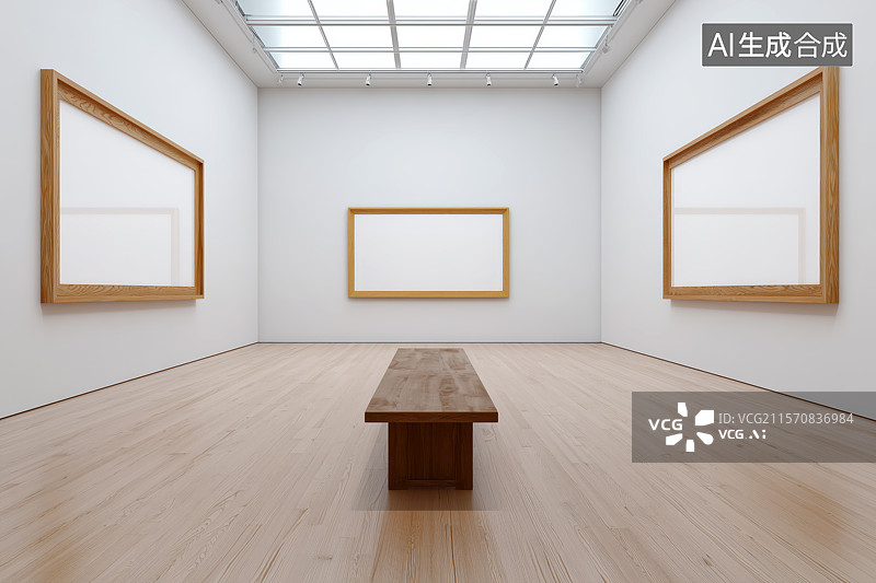 【AI数字艺术】美术馆画廊背景图片素材