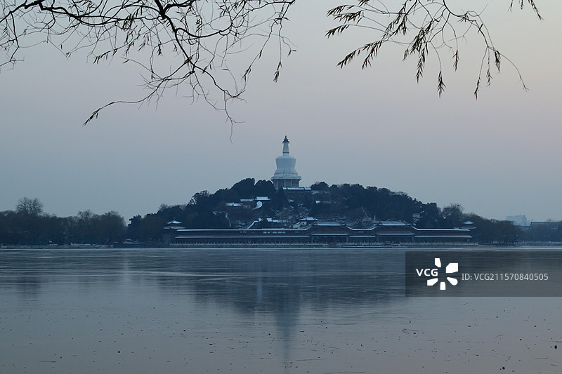 冬日的北海公园图片素材