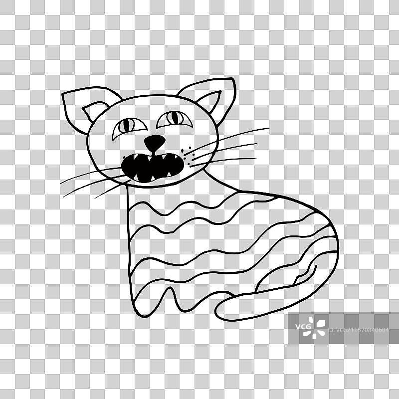 手绘风格的万圣节元素图片素材