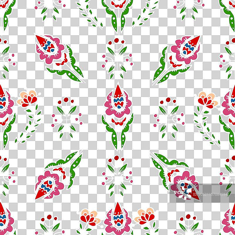 手中持有的民俗鸟花装饰图案图片素材