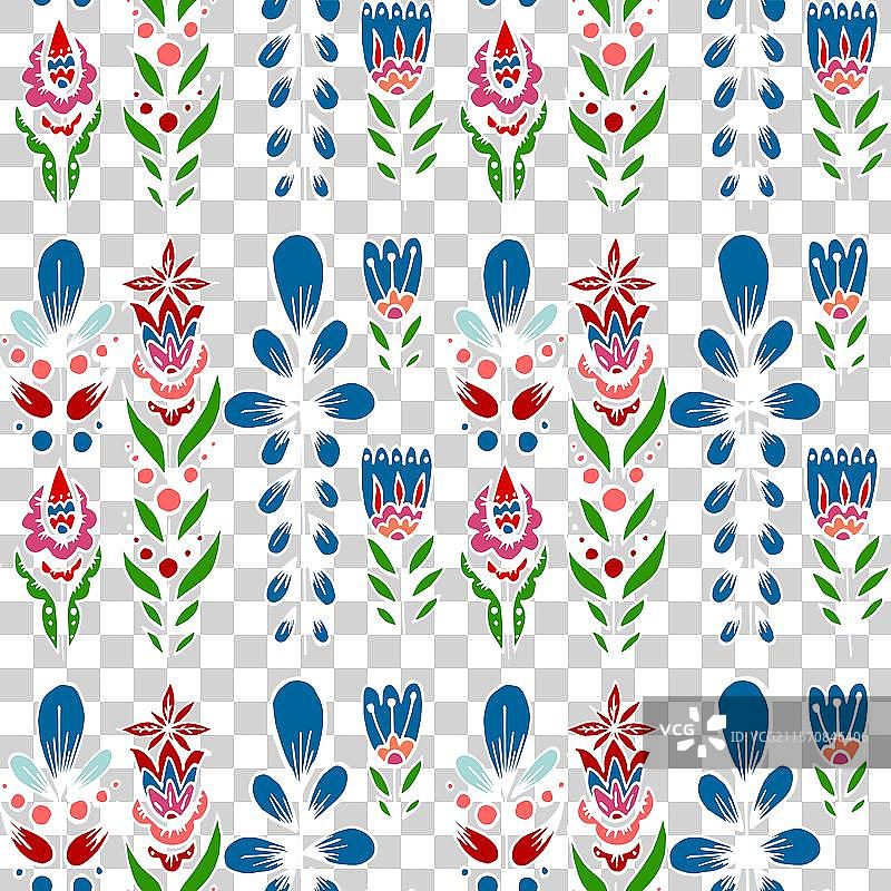 手中持有的民俗鸟花装饰图案图片素材