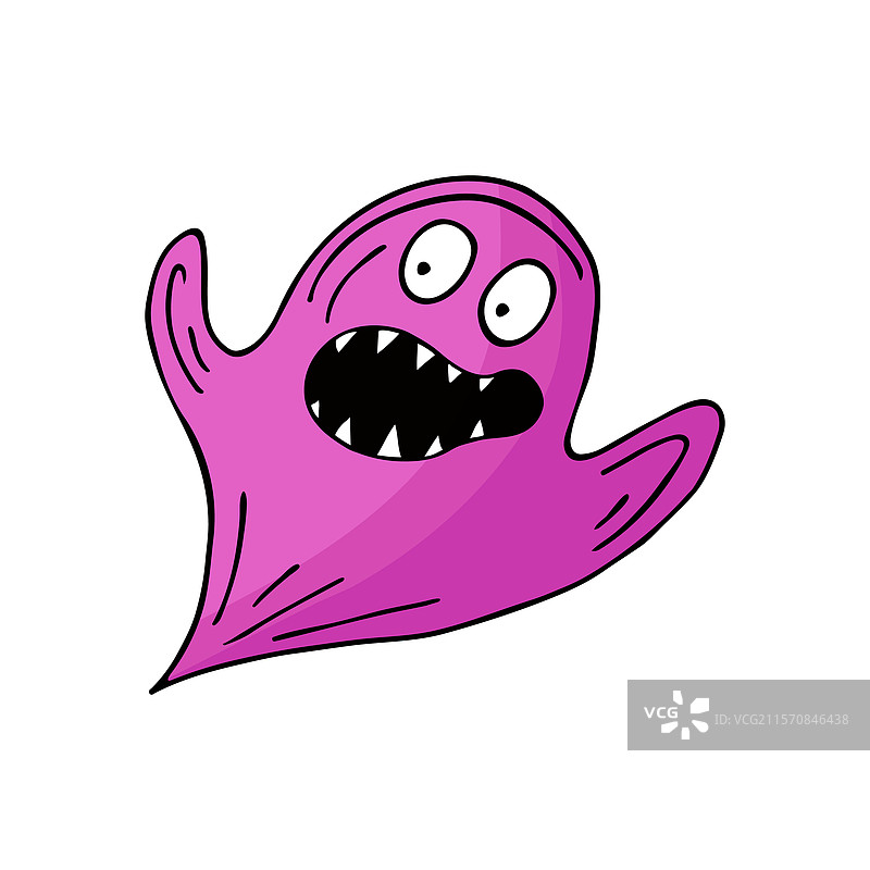 手绘风格的万圣节元素图片素材