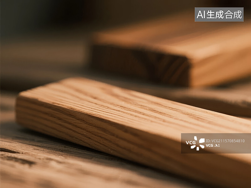 【AI数字艺术】木制板材的特写图片素材