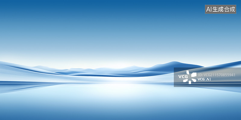 【AI数字艺术】纯净简洁的科技场景图片素材