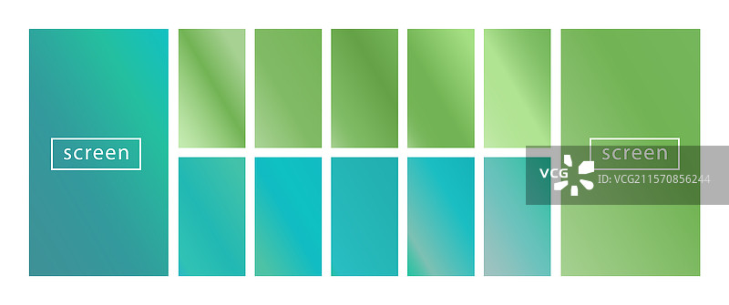 手机屏幕锁定显示的多彩集合图片素材