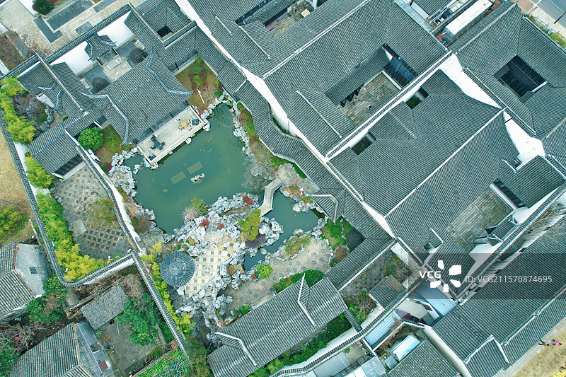 航拍黎里古镇图片素材