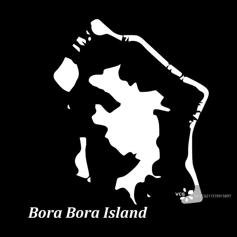 博拉博拉岛地图图片素材