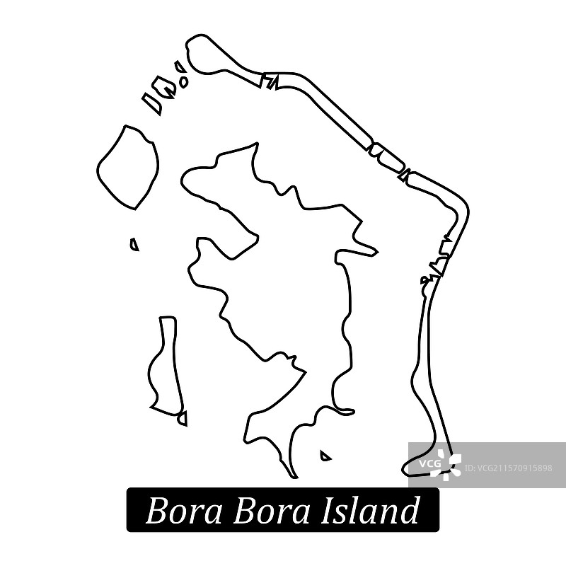 博拉博拉岛地图图片素材