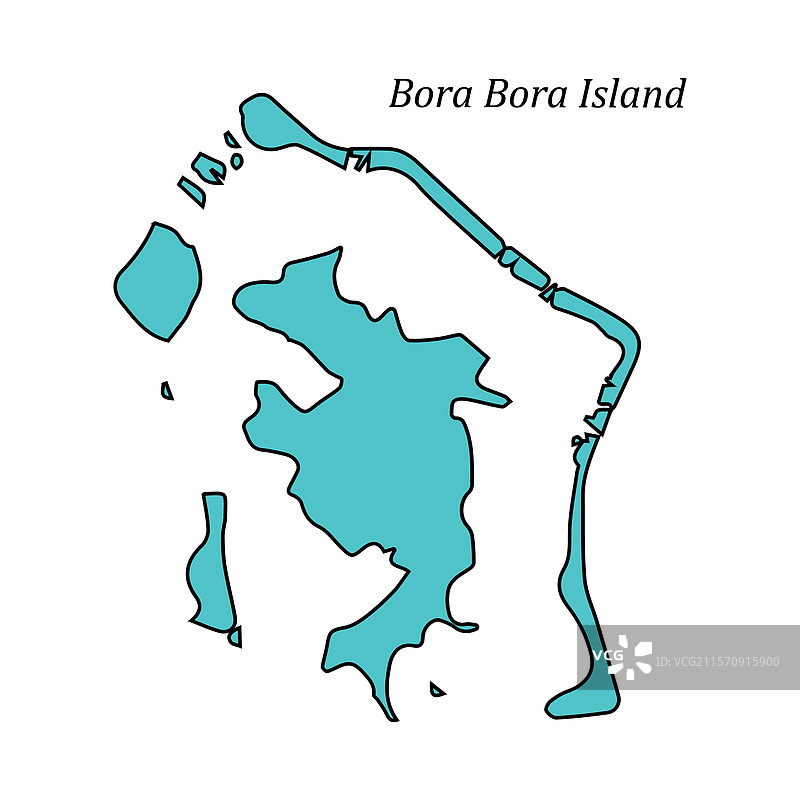 博拉博拉岛地图图片素材