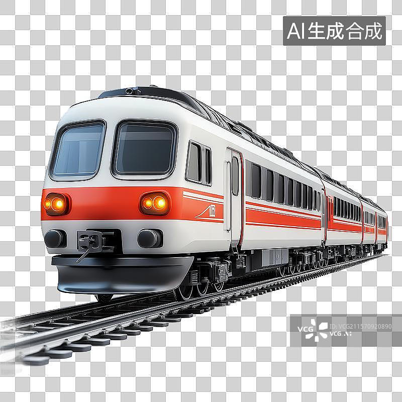 【AI数字艺术】现代客运列车图片素材