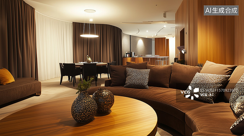 【AI数字艺术】客厅全貌图片素材
